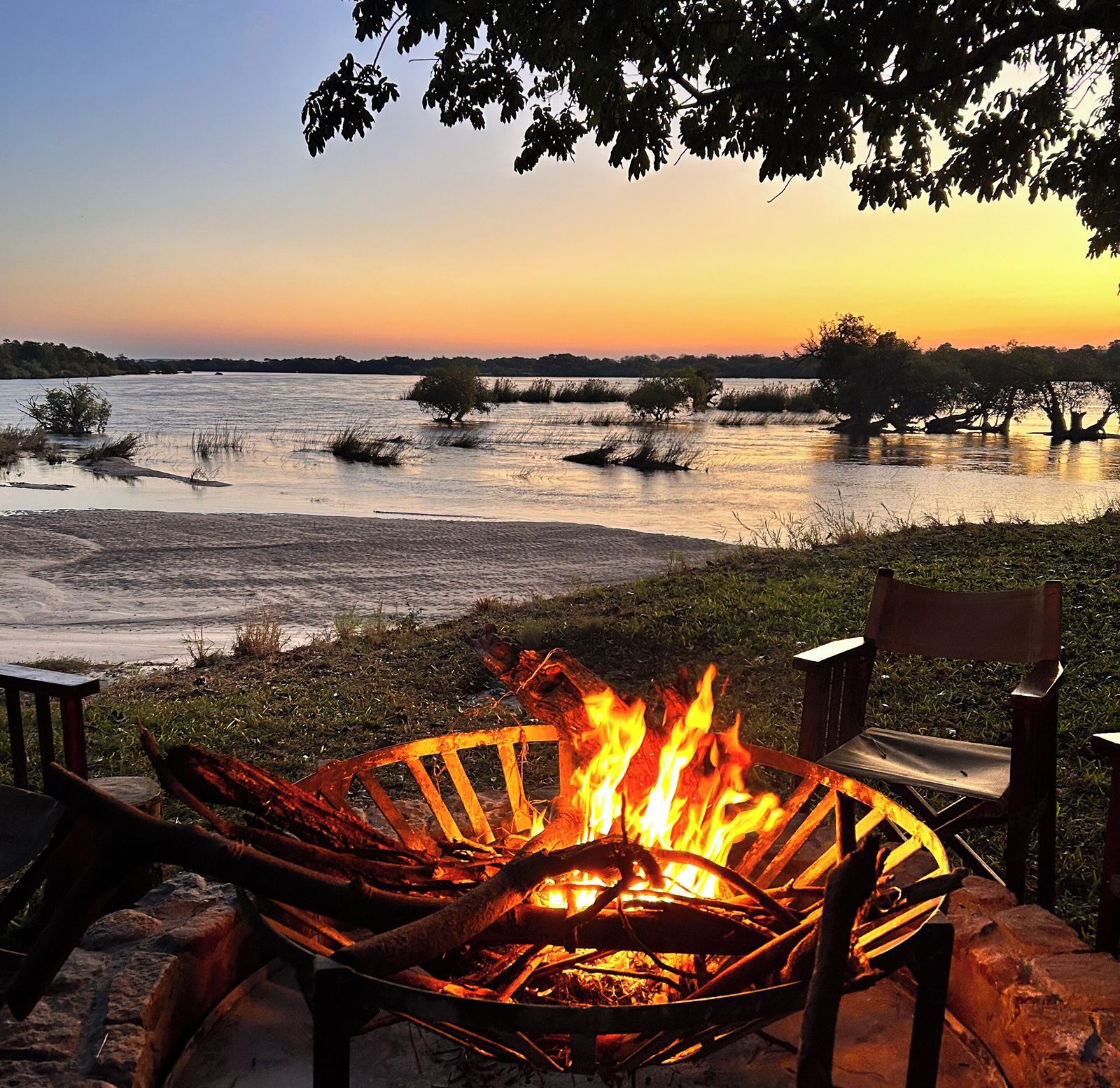Chundu Island en Victoria Falls